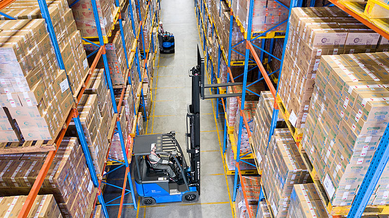 4륜 전동 지게차 ECB25