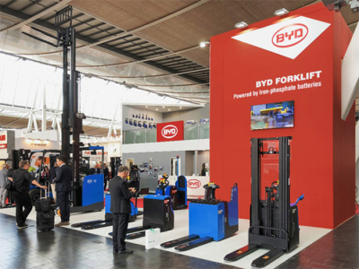 El líder tecnológico BYD se centra en la batería probada de fosfato de hierro en LogiMAT