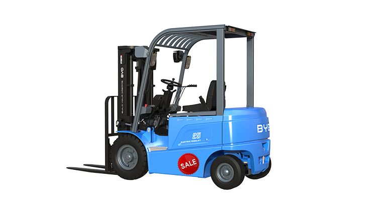 Empilhadeira elétrica de quatro rodas 2,5 toneladas