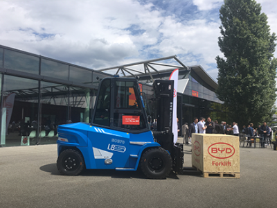 BYD Forklift revela produtos avançados na LogiMAT