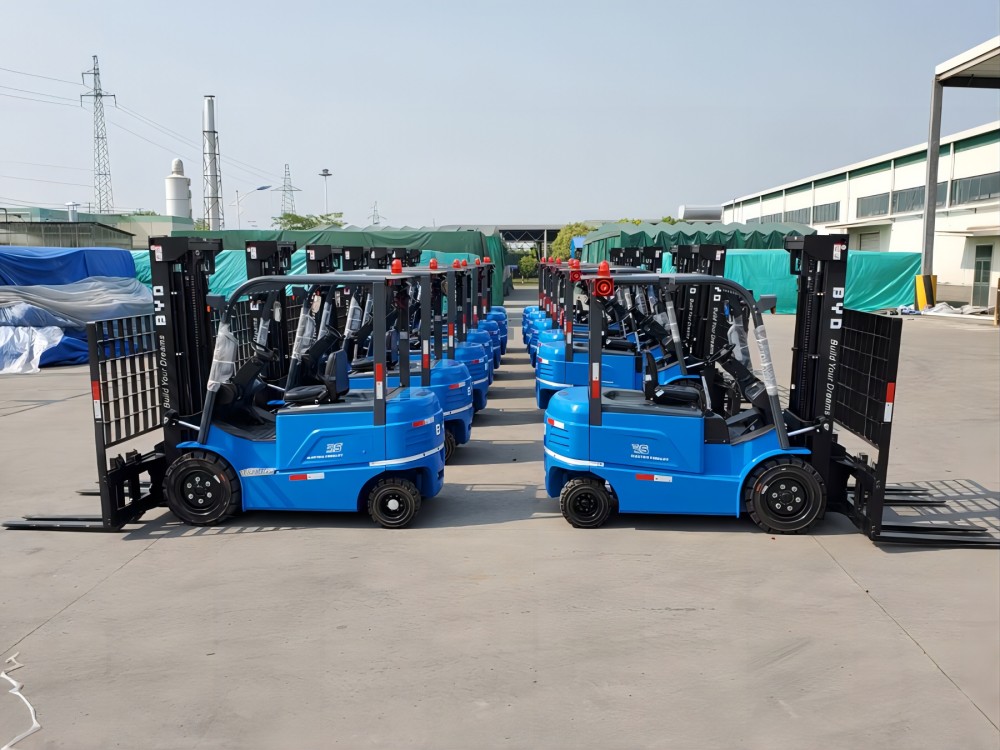 Vendas de empilhadeiras elétricas BYD
