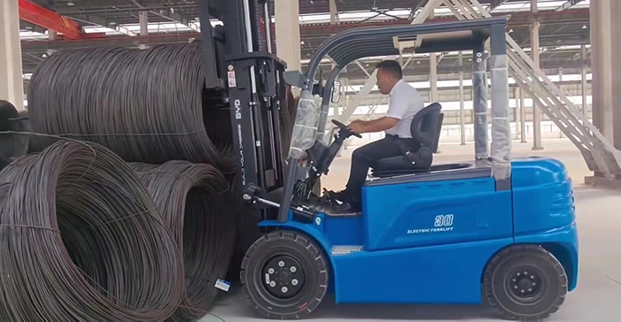 Empilhadeira elétrica de quatro rodas 5,0 toneladas