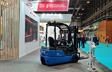 O novo contrapeso de 3 rodas BYD ECB20S apresentado pela primeira vez na Europa, na Fruit Atrações na Espanha, outubro de 2021 O novo contrapeso de 3 rodas BYD ECB20S apresentado pela primeira vez na Europa, na Fruit Atrações na Espanha, outubro de 2021