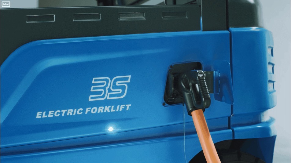 Empilhadeira elétrica de quatro rodas 3,5 toneladas