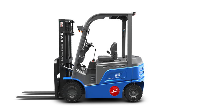 Empilhadeira elétrica de quatro rodas 2,5 toneladas