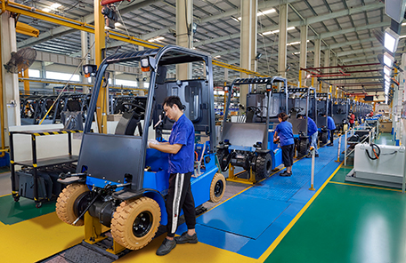 Empilhadeira Elétrica de Três Rodas 1,6 Ton