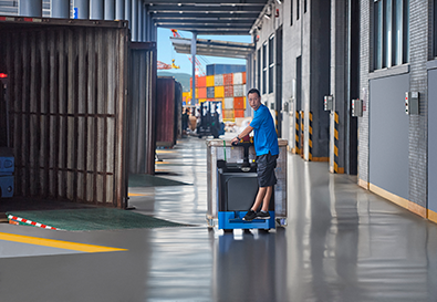 Empilhador walkie elétrico